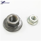 Hexagon flange nuts in plain